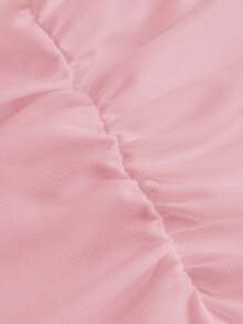 SHEIN EZwear 3件套女士休闲褶皱露脐吊带背心套装 - 彩色 - 查看 9