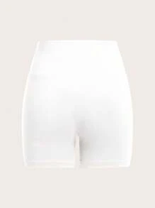 SHEIN EZwear 夏季休闲针织无缝女式七分紧身裤 - 彩色 - 查看 4