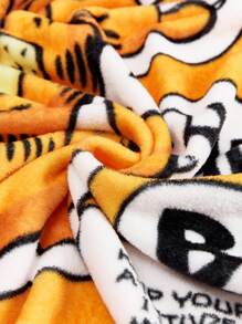 GARFIELD | SHEIN 印花法兰绒毯，春/冬 - 彩色 - 查看 7