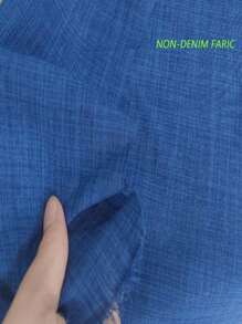 SHEIN PETITE Women's Short Length Solid Color Pants, Fashionable For Summer Fall Cloth For Women