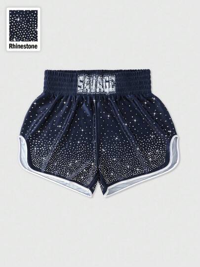 Street Life Pantaloncini da boxe ombreggiati con glitter da uomo, pantaloncini sportivi