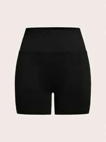 SHEIN EZwear 夏季休闲针织无缝女式七分紧身裤 - 彩色 - 查看 3