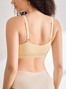 BloomMama Bra Menyusui Hamil Warna Polos yang Lembut & Nyaman - Aprikot - View 2
