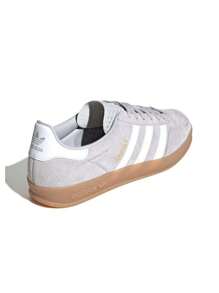 Adidas Gazelle Indoor Men's Sneakers Grey Two / Cloud White / Gold Metallic JQ0176 - Xám nhạt / Trắng mây / Vàng ánh kim - Xem 3