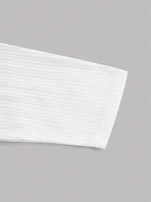 SHEIN 返校少女休闲简约舒适短款夹克 - 白色 - 查看 3