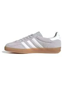 Adidas Gazelle Indoor Men's Sneakers Grey Two / Cloud White / Gold Metallic JQ0176 - Xám nhạt / Trắng mây / Vàng ánh kim - Xem 4