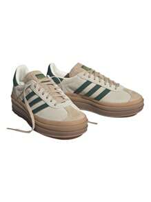 Adidas Gazelle Bold Women's Sneakers Cream White / Collegiate Green / Magic Beige ID7056 - Trắng kem / Xanh lá cây / Be nhạt - Xem 2