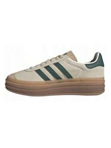 Adidas Gazelle Bold Women's Sneakers Cream White / Collegiate Green / Magic Beige ID7056 - Trắng kem / Xanh lá cây / Be nhạt - Xem 4