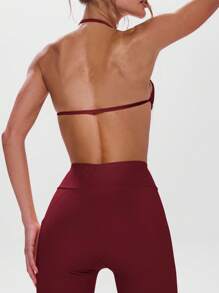 Musera Sport Trägerloses Scrunch Mittelriemen Rücken BH für aktives Training, Gympadel, Tennis, Pickleball, Fitness Herbst Winter