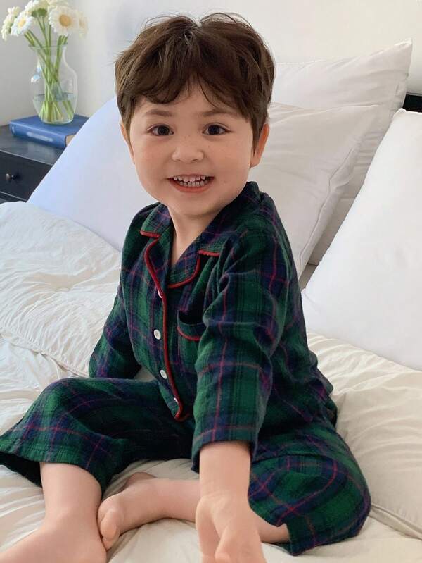 DAZY Baby Boys Solid Round Neck Casual T-Shirt And Striped Relaxed Pants Homewear Set Fall,Winter