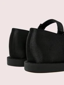 CUCCOO DOLLMOD 女士平底圆头黑色分趾玛丽珍低跟休闲鞋女巫新年假期 - 黑色 - 查看 8