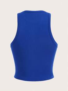 SHEIN Essnce 4 件套休闲纯色百搭女士短款紧身吊带背心，适合夏季 - 彩色 - 查看 7