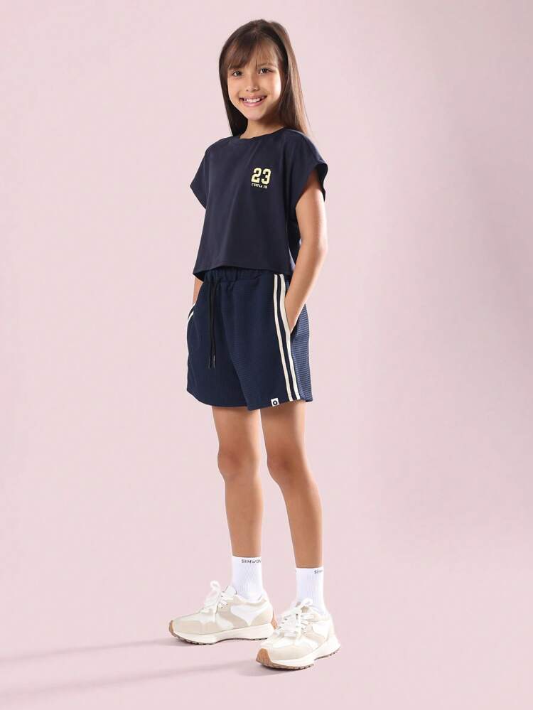 Waffle Knit French Varsity T-Shirt Coordinates