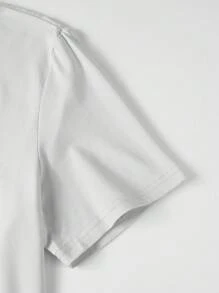 Manfinity Joysei 男士休闲字母卡通印花圆领短袖T恤