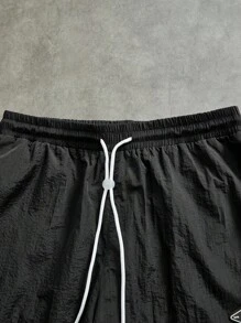 Sport MetroGents Men's Letter Print Drawstring Waist Contrast Color Active Pants Fall Breathable