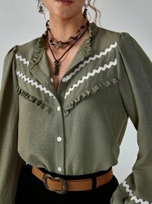 Florisole Cardigan ouvert décontracté bohème romantique pour femmes avec patchwork floral en dentelle et couleur unie