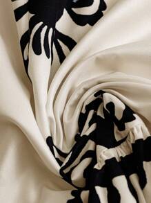 GlowEve Váy mini in họa tiết chắp vá hở lưng bằng vải chiffon mùa hè cho nữ, họa tiết in ngẫu nhiên - Nhiều màu - Xem 5