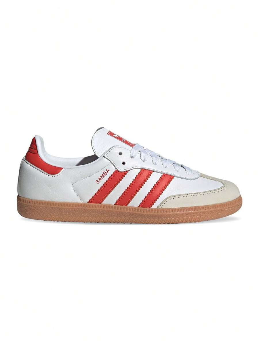 Adidas Originals Samba OG 运动鞋 - 云白/太阳红/米白 - 雲白/太陽紅/米白 - 查看 1