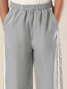 SUMWON 青少年女孩婴儿短款柔软基本款短袖休闲夏季日常必备上衣 - 綠色 - 查看 7