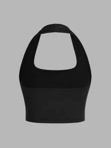 SHEIN EZwear 3 件套女士黑色、白色和酒红色休闲短款工字背心，适合夏季