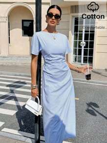 Siren Gaze 女士休闲条纹连衣裙，夏季