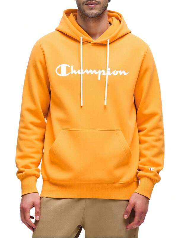 Champion Men's Casual Versatile Minimalist Pocket Drawstring Hoodie