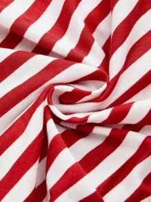 ROMWE J-Fashion Top bandeau fruncido con estampado de lema y estrella para la cintura para mujeres, estilo Y2K