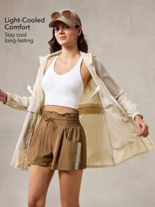 OutZeal OutZeal SunProof UPF50+ Lightweight Cooling Hooded Sun Protection Jacket Women With Drawstring Waist