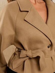 COSMINA Chaqueta informal con cremallera y unicolor para otoño/invierno para mujeres