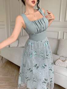 Feyla Women's Mid-Length Dress - Green - View 6