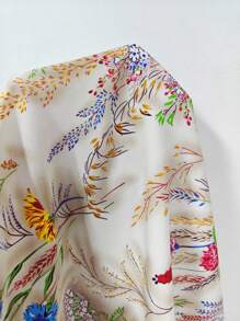 Trelyra 女士花卉印花 A 字形连衣裙，搭配系带蝴蝶结细肩带，优雅度假和日常穿着 - 彩色 - 查看 7