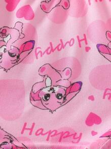 Set de 10 piezas de boxers tipo calzoncillo con diseño de animales de dibujos animados, de conejo colorido, para niñas, ropa interior de verano