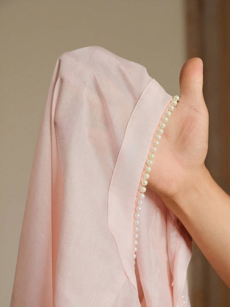 Spring/Summer French Style Fitted Blouse With Embroidered Beaded Applique Lantern Sleeves, Versatile For Women