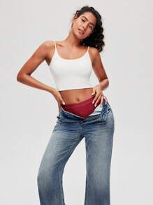 LUVLETTE 3条装透气纯棉高腰高衩性感三角裤，女士内裤，也适合青少年女孩、年轻女孩和儿童，圣诞节和新年睡衣款式 - 彩色 - 查看 7