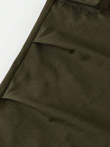 SHEIN Girlism 2 件套青少年女孩星星印花紧身 T 恤 + 宽松工装裤，休闲时尚百搭开学装 - 黑色 - 查看 6