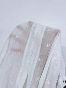 INAWLY Women's Fashionable Loose Thin Open Back Tie Cuff Long Sleeve Plus Size Blouse, Spring/Summer