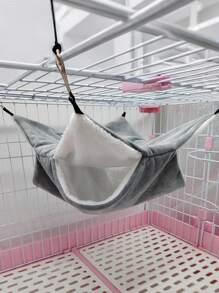 Guinea Pigs Beds 3-Layer Suspending Bed Plush Hamster Hammock Pillow For Winter Comfort Washable Chinchilla Accessory