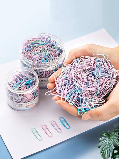 Clips de papel, marcadores sueltos, envasado de plástico, clips de papel de colores, envasado adhesivo, agujas de devolución, suministros de oficina