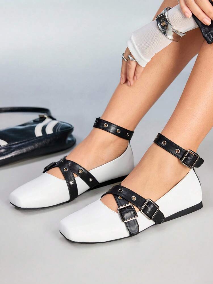 CUCCOO GRLICON Women's Y2K Style Flat Shoes, Suitable For Punk, Biker, Cool Girl, Halloween, Christmas, Party Outfits