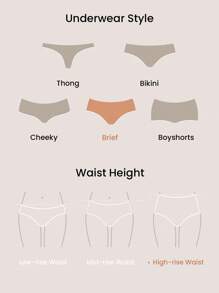 LUVLETTE 3 条装透气棉质基本款高腰三角裤女士内裤套装也适合青少年女孩和儿童