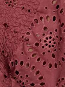 Aveloria Rosie Plus Size Women's Elegant Embroidered V-Neck Long Sleeve Fitted Shirt Fall Cloth For Women