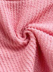 Soleia 金属花朵装饰白色针织女式背心，适合海滩、度假和约会 - 粉色 - 查看 8