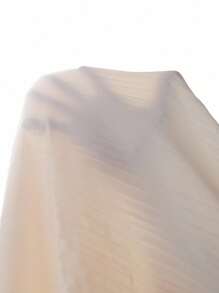 Tween Girl Asymmetrical Pleated A-Line Skirt - Apricot - View 8