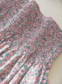 SHEIN Frenchy Áo crop top đen không dây bất đối xứng cỡ lớn cho nữ, mùa hè - Hồng - Xem 3