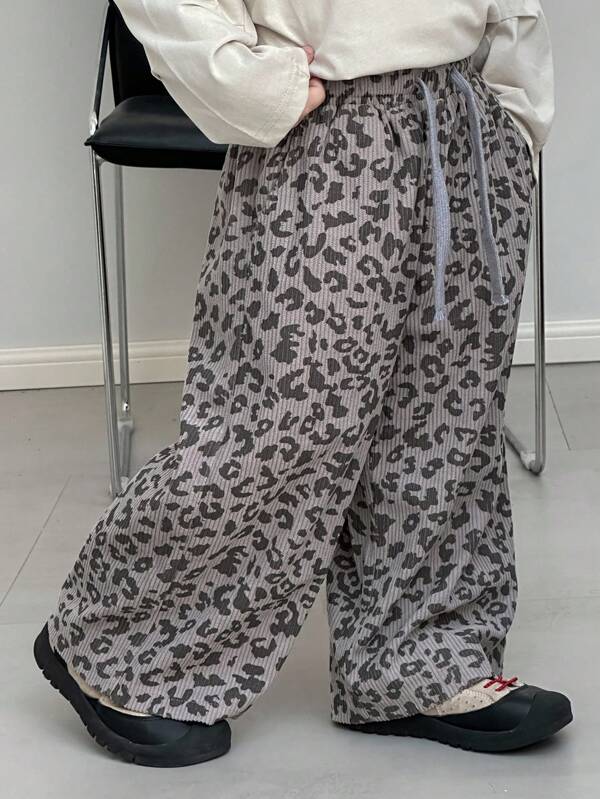 Dazy Kids Toddler Boys' Loose Casual Leopard Print Pants, Autumn