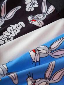 LOONEY TUNES X SHEIN 3 pièces Boxers pour jeune garçon avec motif de bande dessinée