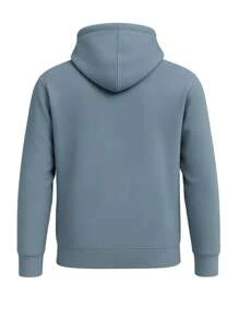 Champion Men's Drawstring Hooded Long Sleeve Casual Sweatshirt - Grey - View 5
