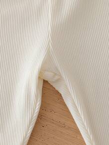 SHEIN Vintaside Kids 3 piezas Leggings de verano para niña, con decoración de moño, pantalones elegantes y transpirables para uso en verano