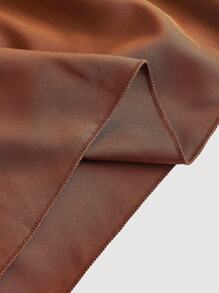 SHEIN MOD 女式纯色多层褶饰休闲中长裙