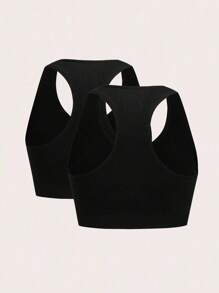 Easithlete 纯色前拉链运动文胸 - 彩色 - 查看 3